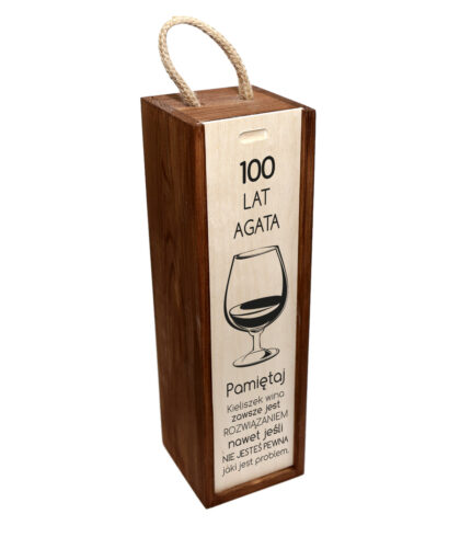 skrzynka z nadrukiem